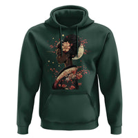 African American Geisha Kimono Blasian Japanese Sakura Hoodie