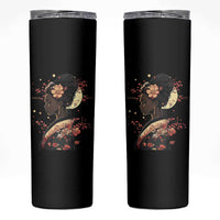 African American Geisha Kimono Blasian Japanese Sakura Skinny Tumbler