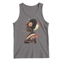 African American Geisha Kimono Blasian Japanese Sakura Tank Top