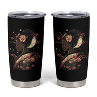 African American Geisha Kimono Blasian Japanese Sakura Tumbler Cup