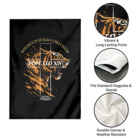 Cardinal Pope Leo XIV Garden Flag Nos Multi In Illo Uno Unum 267th Pope From Chicago Tiger - Wonder Print Shop