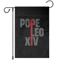 Pope Leo XIV Garden Flag First American Pope Catholic Religious Cross - Wonder Print Shop