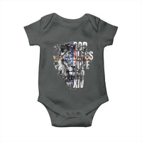 God Bless Pope Leo XIV Baby Onesie Lion American Flag