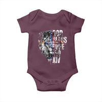 God Bless Pope Leo XIV Baby Onesie Lion American Flag