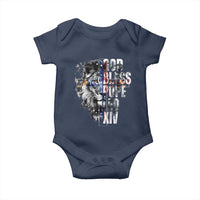 God Bless Pope Leo XIV Baby Onesie Lion American Flag