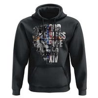 God Bless Pope Leo XIV Hoodie Lion American Flag