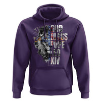 God Bless Pope Leo XIV Hoodie Lion American Flag