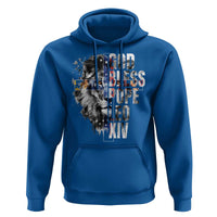 God Bless Pope Leo XIV Hoodie Lion American Flag