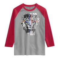 God Bless Pope Leo XIV Raglan Shirt Lion American Flag