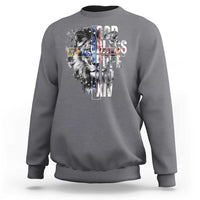God Bless Pope Leo XIV Sweatshirt Lion American Flag