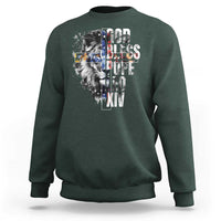 God Bless Pope Leo XIV Sweatshirt Lion American Flag