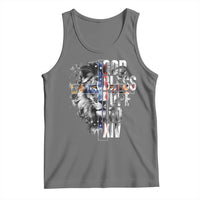 God Bless Pope Leo XIV Tank Top Lion American Flag