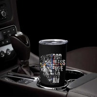 God Bless Pope Leo XIV Tumbler Cup Lion American Flag