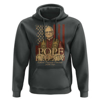Cardinal Pope Leo XIV Hoodie 267th Robert Francis Prevost American Flag