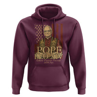 Cardinal Pope Leo XIV Hoodie 267th Robert Francis Prevost American Flag