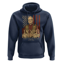 Cardinal Pope Leo XIV Hoodie 267th Robert Francis Prevost American Flag