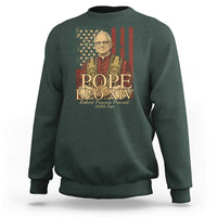 Cardinal Pope Leo XIV Sweatshirt 267th Robert Francis Prevost American Flag
