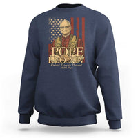 Cardinal Pope Leo XIV Sweatshirt 267th Robert Francis Prevost American Flag
