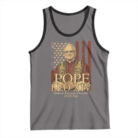 Cardinal Pope Leo XIV Tank Top 267th Robert Francis Prevost American Flag