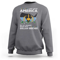 I May Live In America But My Journey Began With Gullah Geechee Sweatshirt Gullah Geechee Pride
