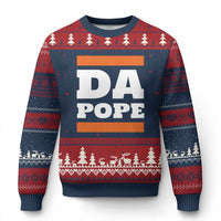Funny Da Pope From America Chicago Ugly Christmas Sweater - Wonder Print Shop