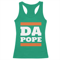 Funny Da Pope From America Chicago Racerback Tank Top