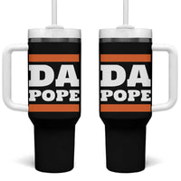 Funny Da Pope From America Chicago Tumbler With Handle