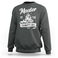 Camping Lover Sweatshirt Master Of The Campfire Camper Outdoor Activity - Wonder Print Shop