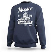 Camping Lover Sweatshirt Master Of The Campfire Camper Outdoor Activity - Wonder Print Shop