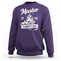 Camping Lover Sweatshirt Master Of The Campfire Camper Outdoor Activity - Wonder Print Shop