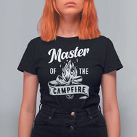 Camping Lover T Shirt For Women Master Of The Campfire Camper Outdoor Activity - Wonder Print Shop