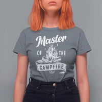 Camping Lover T Shirt For Women Master Of The Campfire Camper Outdoor Activity - Wonder Print Shop