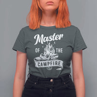 Camping Lover T Shirt For Women Master Of The Campfire Camper Outdoor Activity - Wonder Print Shop