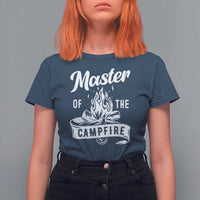 Camping Lover T Shirt For Women Master Of The Campfire Camper Outdoor Activity - Wonder Print Shop
