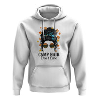 Funny Camping Lover Hoodie Camp Hair Don't Care Messy Bun Camper - Wonder Print Shop