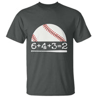 Funny Baseball T Shirt 6+4+3=2 Double Play Baseball Player - Wonder Print Shop