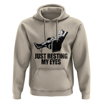 Funny Dad Hoodie Just Resting My Eyes Father's Day - Wonder Print Shop