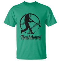 Funny Baseball T Shirt Touchdown Sports Fan Softball Player - Wonder Print Shop