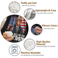 8 Ball 2 Million Dollars And Freedom Throw Blanket Billy Meme Baby 4th of July
