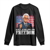 8 Ball 2 Million Dollars And Freedom Long Sleeve Shirt Billy Meme Baby 4th of July