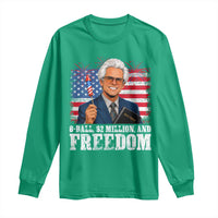 8 Ball 2 Million Dollars And Freedom Long Sleeve Shirt Billy Meme Baby 4th of July
