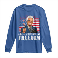 8 Ball 2 Million Dollars And Freedom Long Sleeve Shirt Billy Meme Baby 4th of July