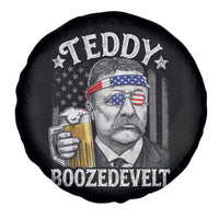 Teddy Boozedevelt Theodore Roosevelt 4th of July Spare Tire Cover Funny Beer Drinking Vintage American Flag