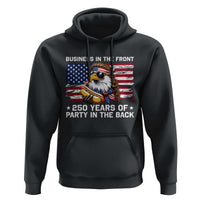 Business In The Front Party In The Back 250th Anniversary USA Hoodie Patriotic Eagle Mullet