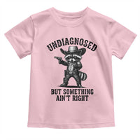 Undiagnosed But Something Ain't Right Toddler T Shirt Funny Raccoon Cowboy