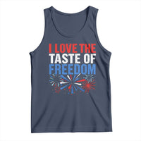I Love The Taste Of Freedom Funny 4th of July Couple Matching Tank Top US Fireworks