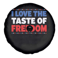 I Love The Taste Of Freedom Funny 4th of July Couple Matching Spare Tire Cover