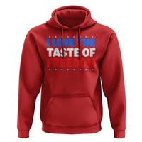 I Love The Taste Of Freedom Funny 4th of July Couple Matching Hoodie