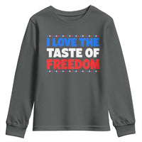 I Love The Taste Of Freedom Funny 4th of July Couple Matching Youth Sweatshirt