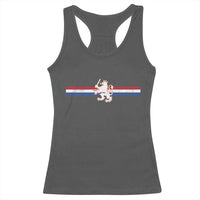 Nederland Dutch Republic Lion Vintage Holland Flag Racerback Tank Top